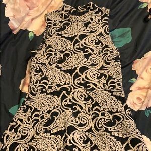 mock turtle neck tank top dress